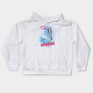 Vénosc France to Ski Kids Hoodie